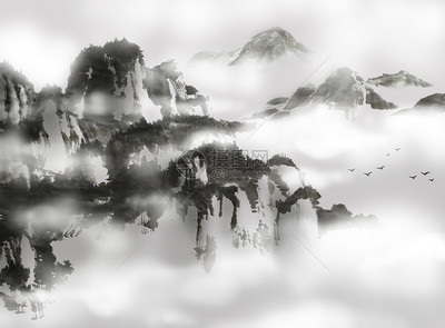 水墨山水 纸上流淌的东方哲思