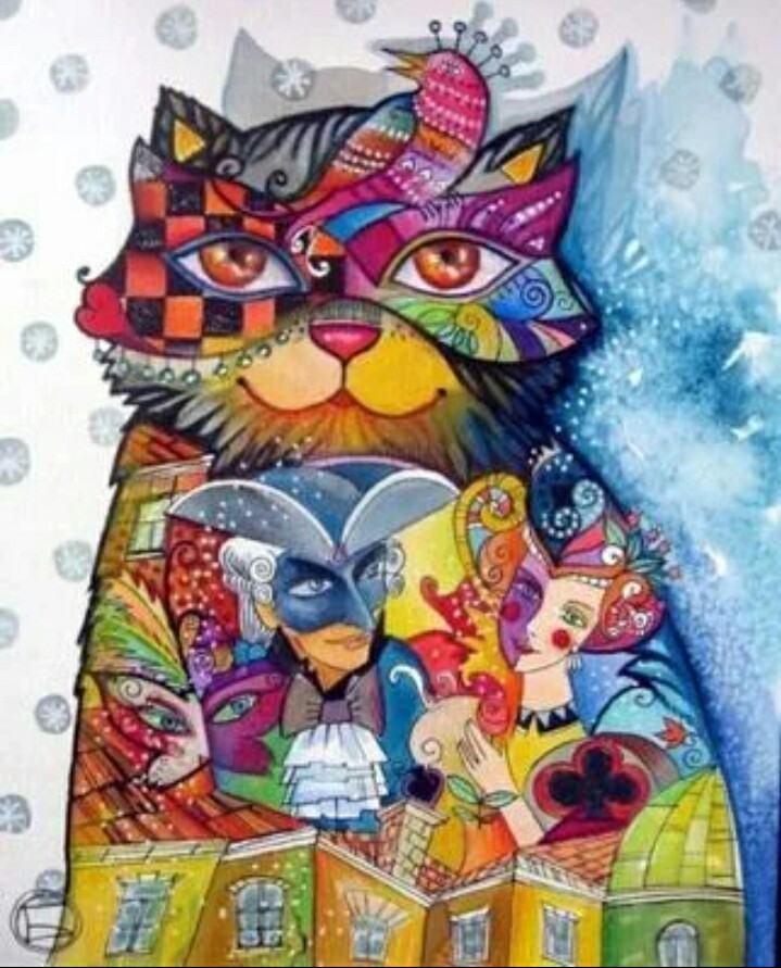 可爱猫咪装饰画欣赏 当艺术遇见萌宠